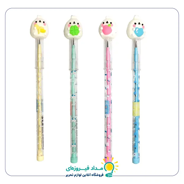 مداد فشنگی مدل خرگوش گوگولی بسته 4 عددی